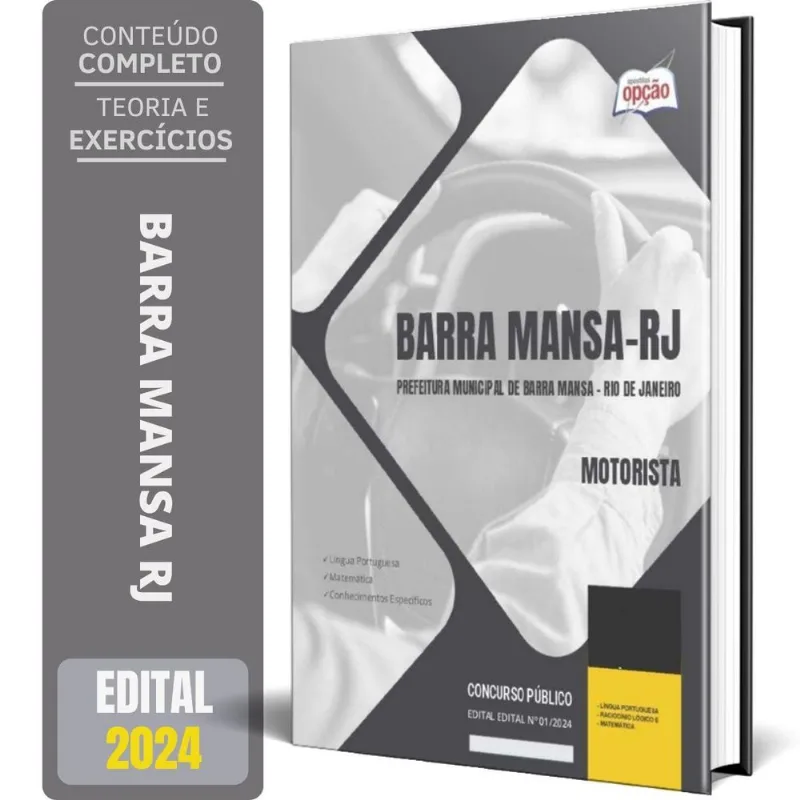Apostila Prefeitura De Barra Mansa Rj 2024 - Motorista