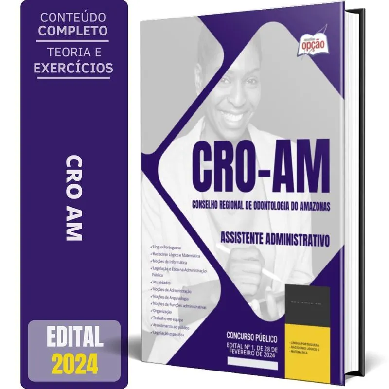 Apostila Cro Am 2024 - Assistente Administrativo