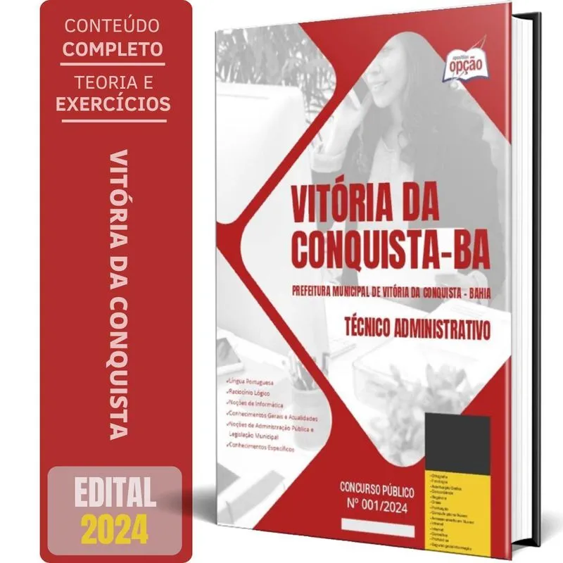 Apostila Prefeitura Vitória Da Conquista Ba 2024 Técnico