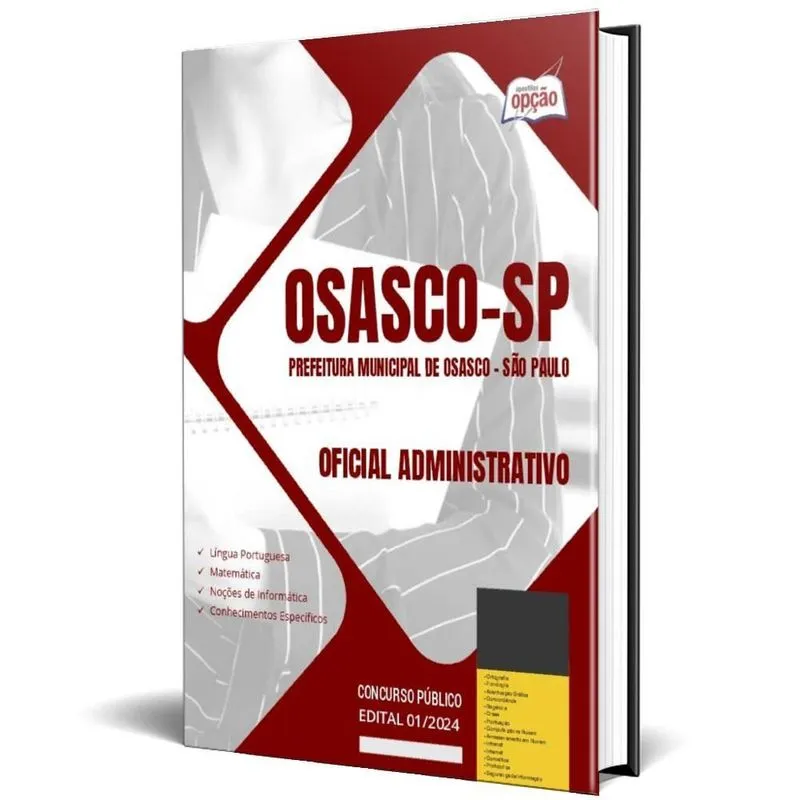Apostila Prefeitura Osasco Sp 2024 - Oficial Administrativo