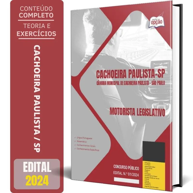 Apostila Câmara Cachoeira Paulista Sp 2024 Motorista