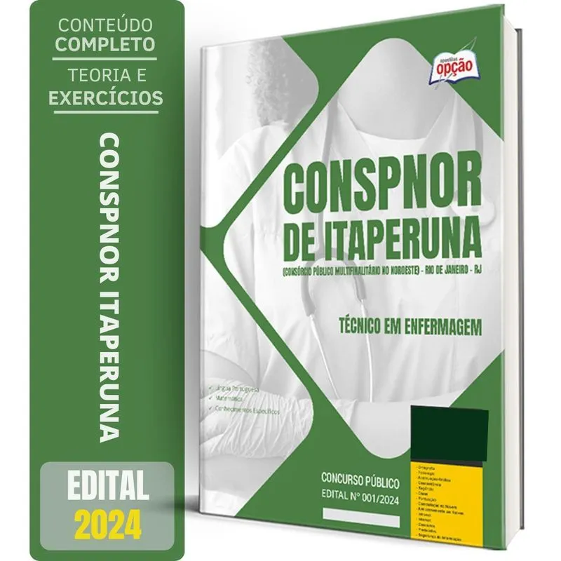 Apostila Conspnor De Itaperuna Rj 2024 - Técnico Enfermagem