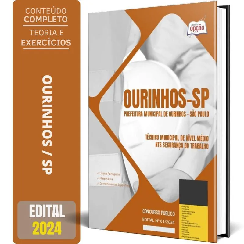 Apostila Prefeitura Ourinhos Sp 2024 Técnico Municipal Nível