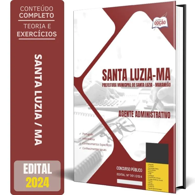 Apostila Prefeitura Santa Luzia Ma 2024 Agente