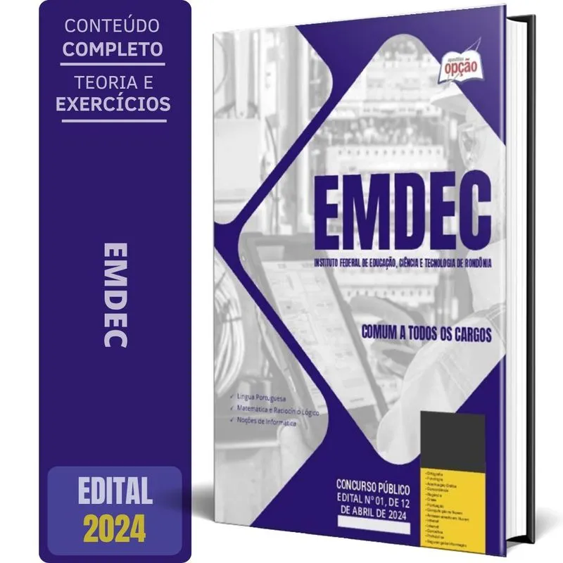 Apostila Emdec 2024 - Comum A Todos Os Cargos