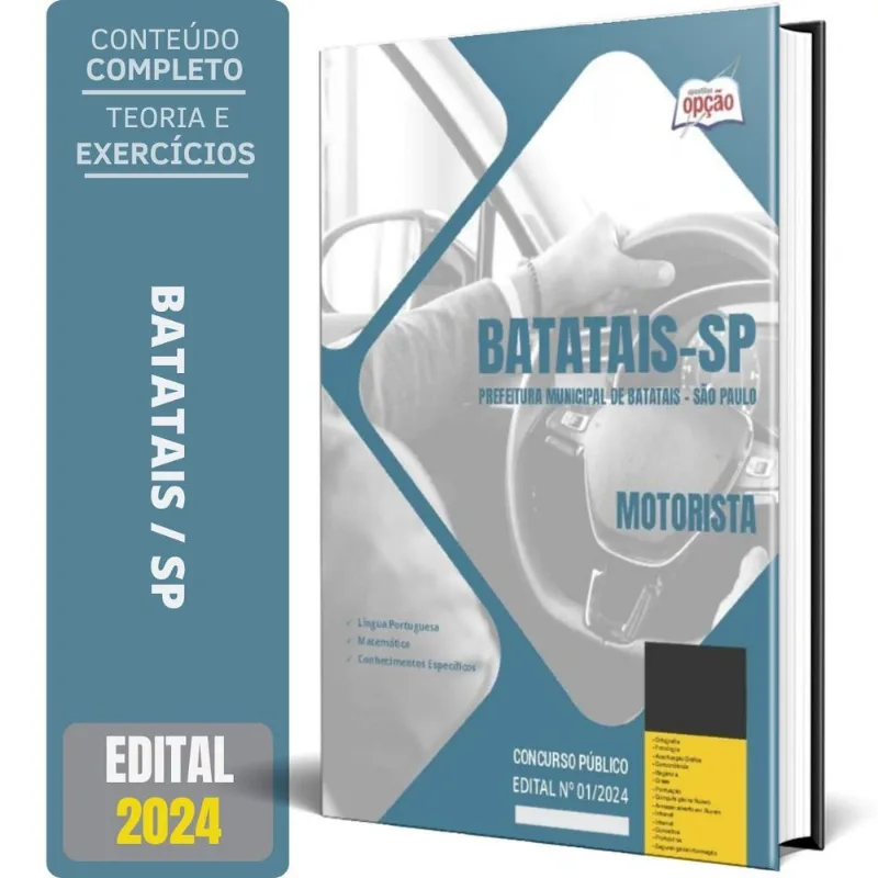 Apostila Prefeitura De Batatais Sp 2024 - Motorista