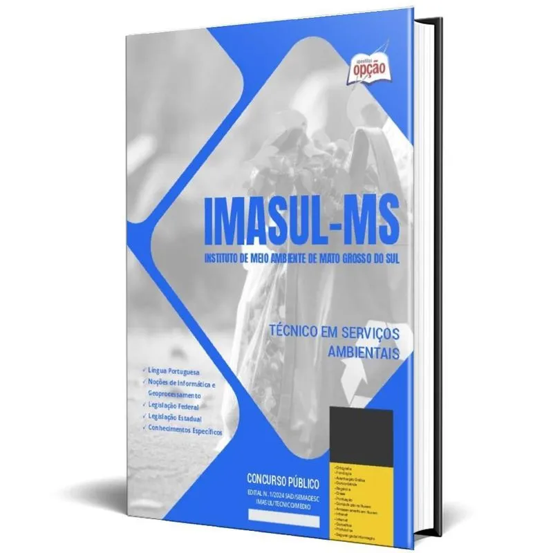 Apostila Imasul Ms 2024 - Técnico Em Serviços Ambientais