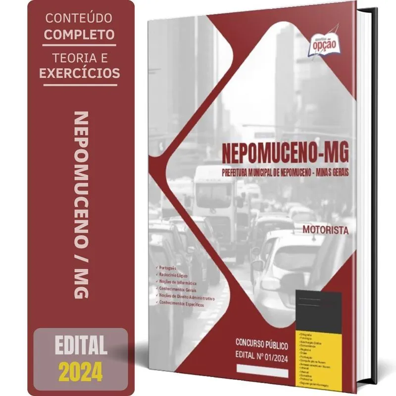 Apostila Prefeitura De Nepomuceno Mg 2024 - Motorista