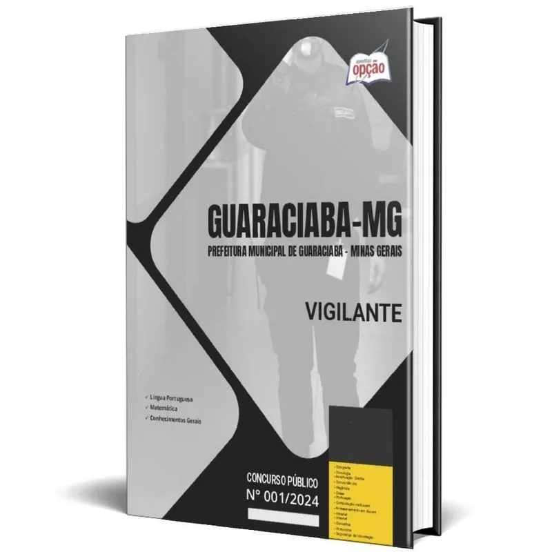 Apostila Prefeitura De Guaraciaba Mg 2024 - Vigilante