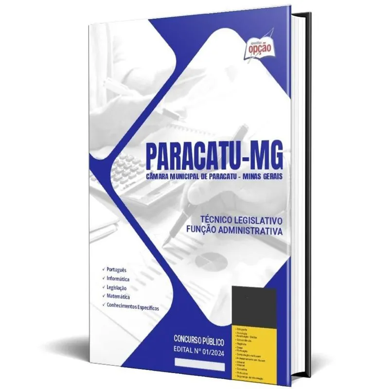 Apostila Câmara Paracatu Mg 2024 Técnico Legislativo Função