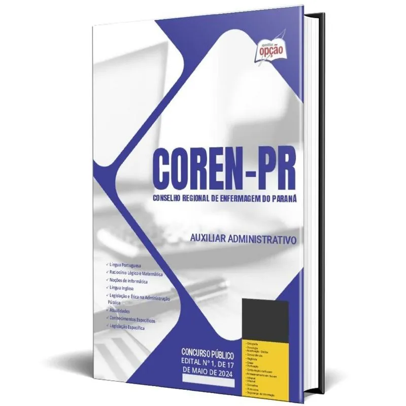 Apostila Coren Pr 2024 - Auxiliar Administrativo