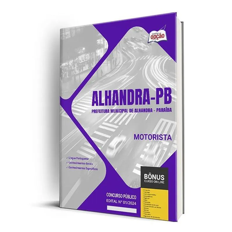 Apostila Prefeitura De Alhandra Pb 2024 - Motorista