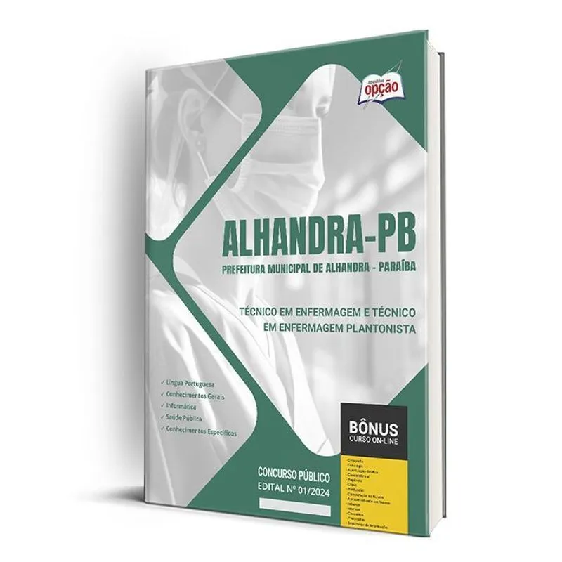 Apostila Prefeitura Alhandra Pb 2024 Técnico Em Enfermagem E