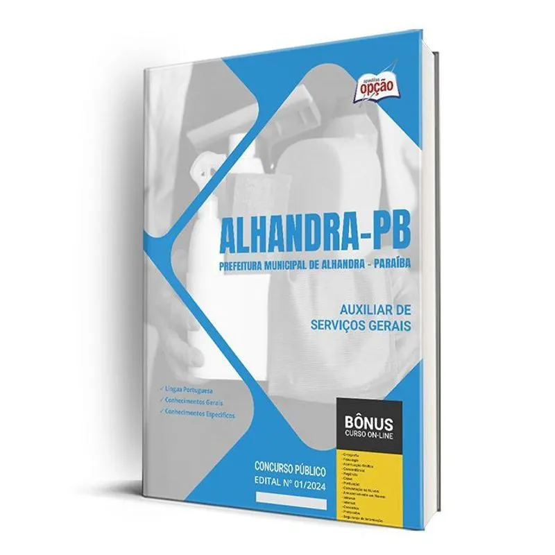 Apostila Prefeitura Alhandra Pb 2024 Auxiliar Serviços