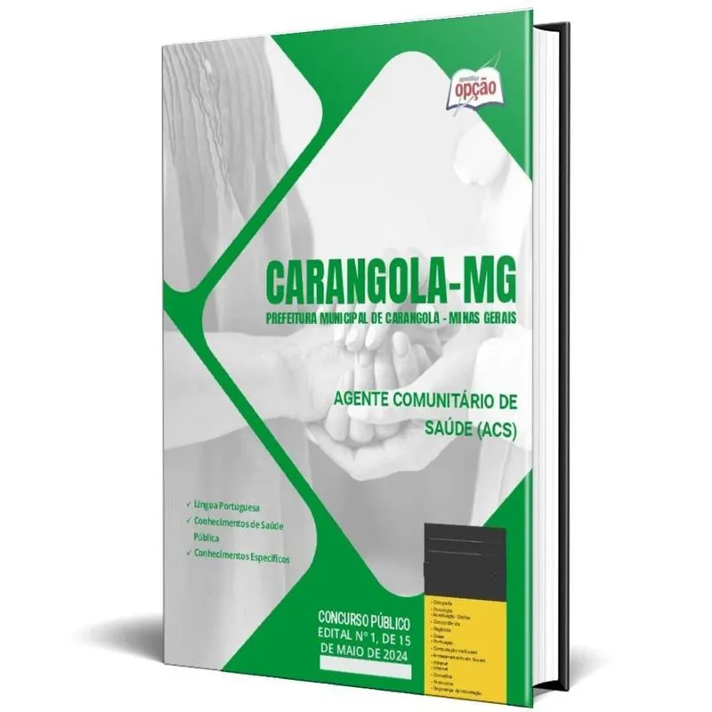 Apostila Prefeitura Carangola Mg 2024 Agente Comunitário