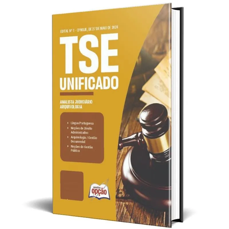 Apostila Tse Unificado 2024 Analista Judiciário Área: Apoio