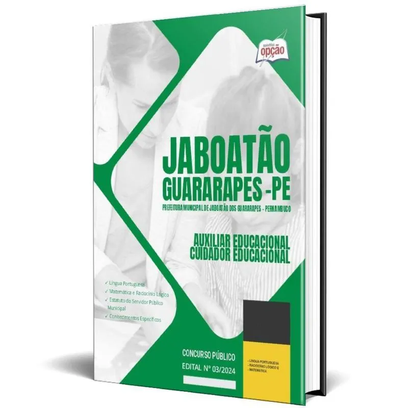 Apostila Prefeitura Jaboatão Dos Guararapes Pe 2024 Auxiliar
