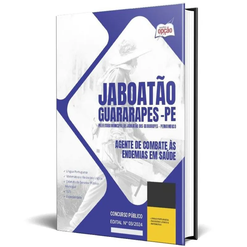 Apostila Prefeitura Jaboatão Dos Guararapes Pe 2024 Agente
