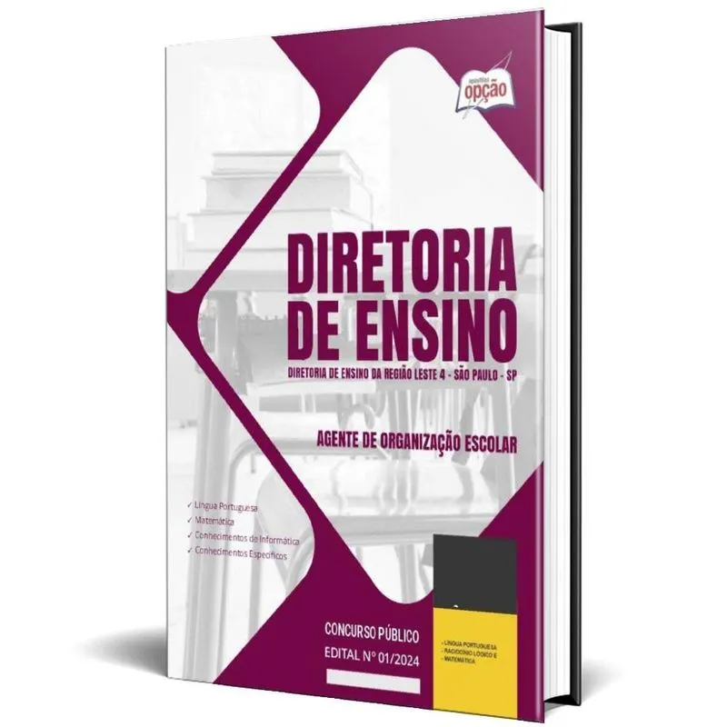 Apostila Diretoria Ensino Da Região Leste 4 Sp 2024 Agente