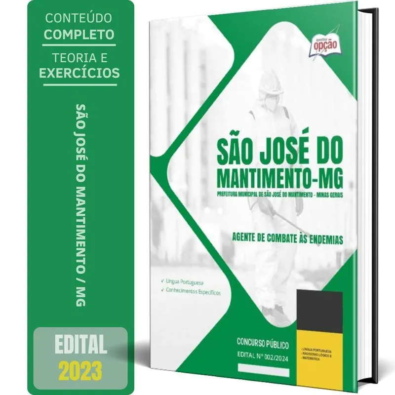 Apostila Prefeitura São José Do Mantimento Mg 2024 Agente
