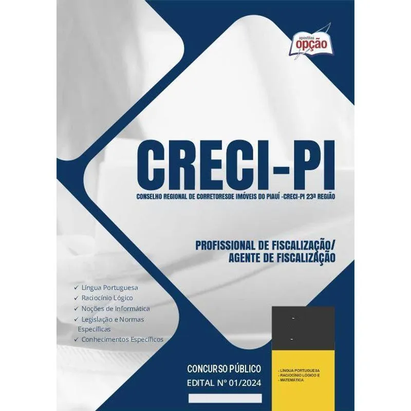 Apostila Creci Pi 2024 Profissional Fiscalização/agente