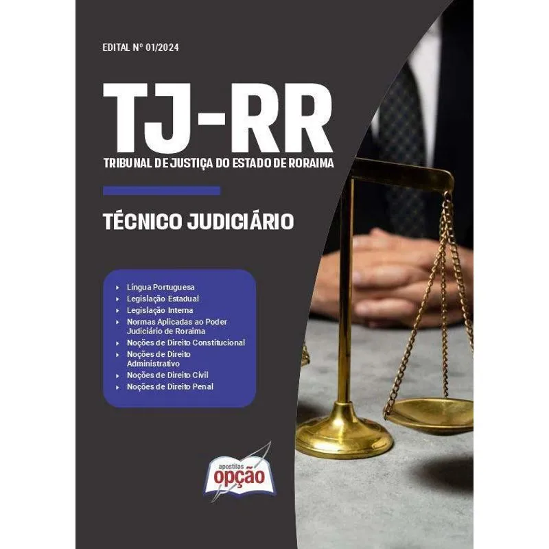 Apostila Concurso Tj Rr 2024 - Técnico Judiciário