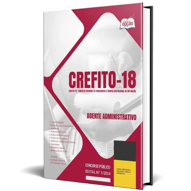 Apostila Crefito 18 2024 - Agente Administrativo