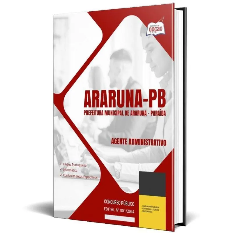 Apostila Prefeitura Araruna Pb 2024 - Agente Administrativo