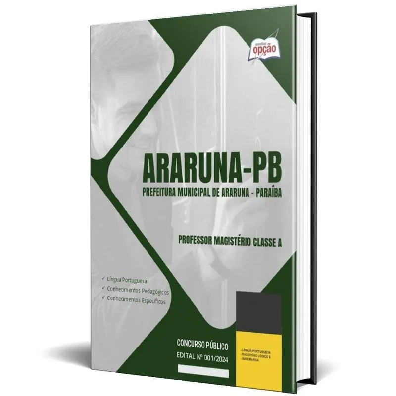 Apostila Prefeitura Araruna Pb 2024 Professor Magistério