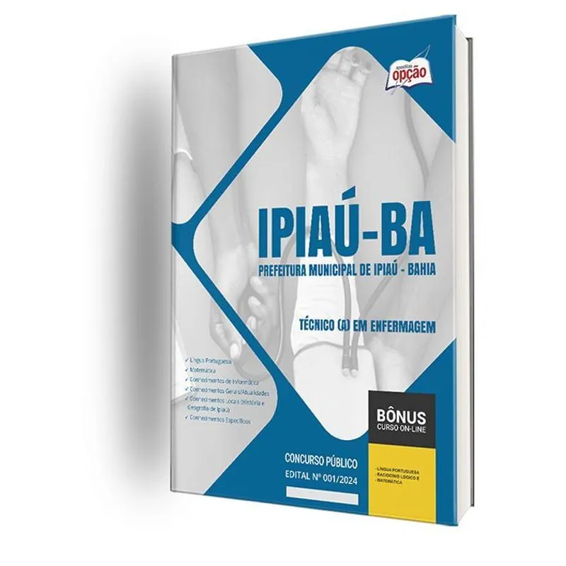 Apostila Prefeitura Ipiaú Ba 2024 - Técnicoa Em Enfermagem