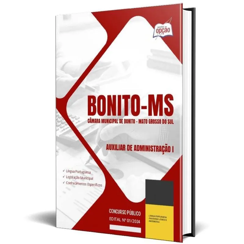 Apostila Câmara De Bonito Ms 2024 - Auxiliar Administração 1