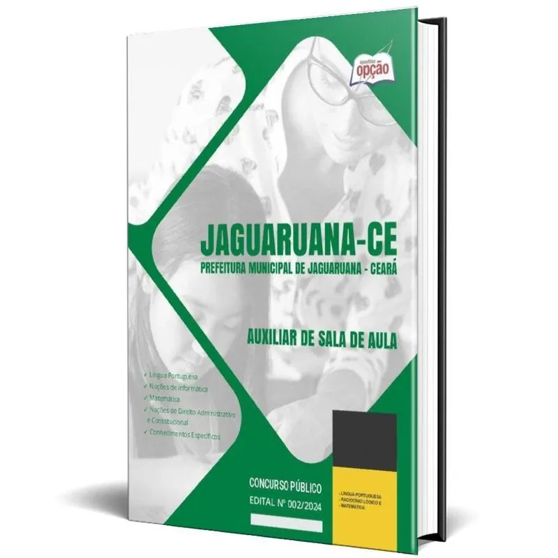Apostila Prefeitura Jaguaruana Ce 2024 - Auxiliar Sala Aula