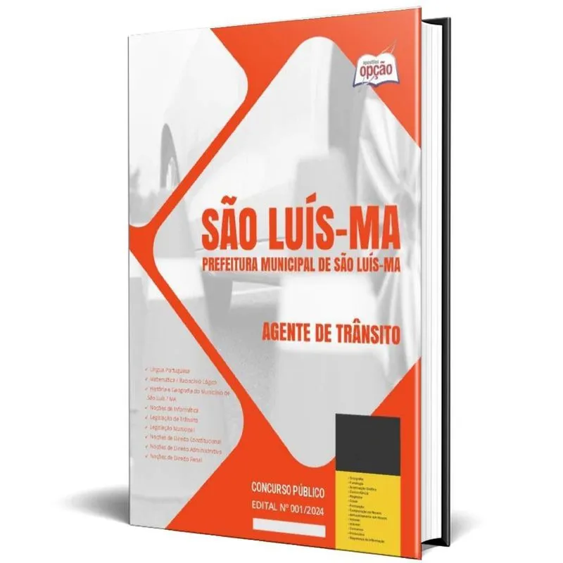 Apostila Prefeitura De São Luís Ma 2024 - Agente De Trânsito