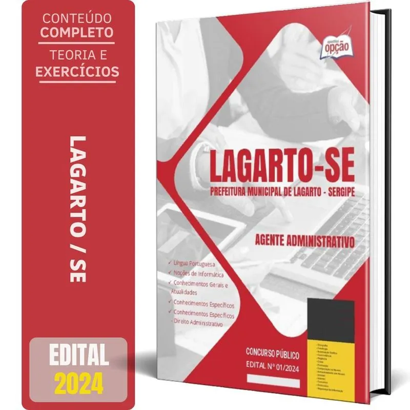 Apostila Prefeitura Lagarto Se 2024 - Agente Administrativo