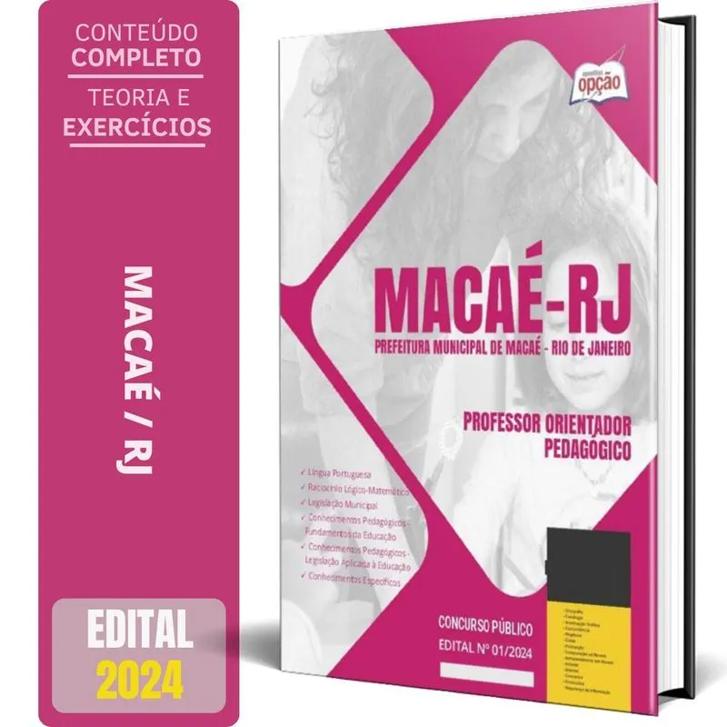 Apostila Prefeitura Macaé Rj 2024 Professor Orientador