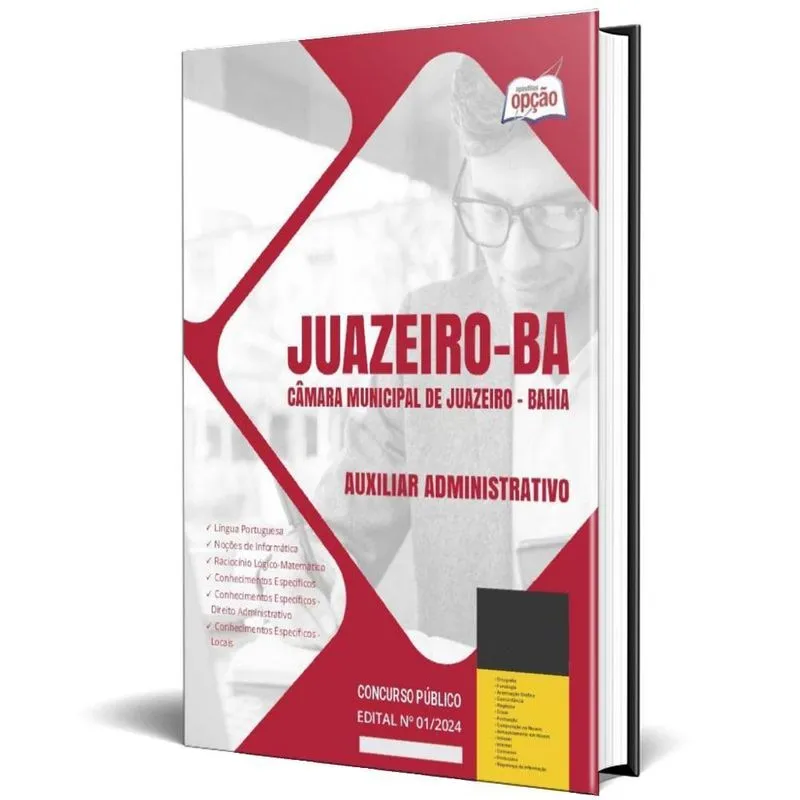 Apostila Câmara Juazeiro Ba 2024 - Auxiliar Administrativo