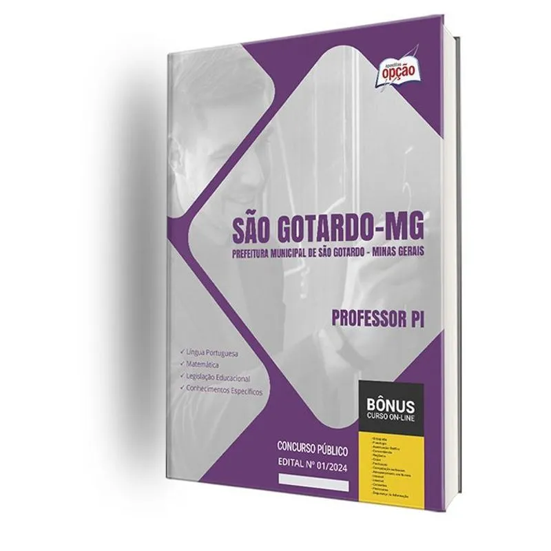 Apostila Prefeitura De São Gotardo Mg 2024 - Professor Pi