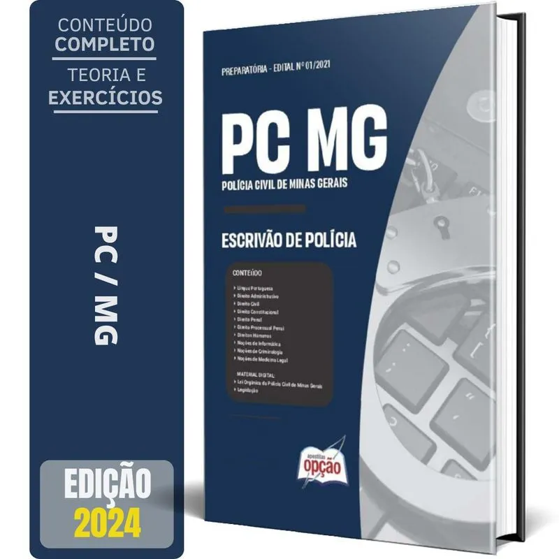 Apostila Pc Mg 2024 - Escrivão De Polícia