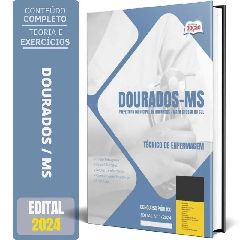 Apostila Prefeitura De Dourados Ms 2024 - Técnico Enfermagem