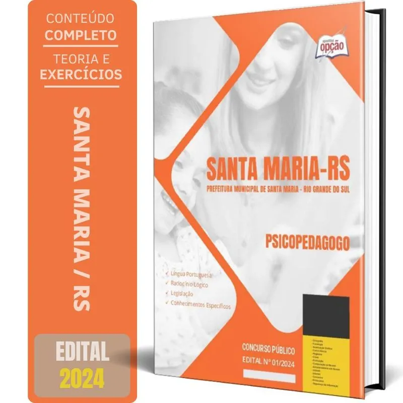 Apostila Prefeitura De Santa Maria Rs 2024 - Psicopedagogo