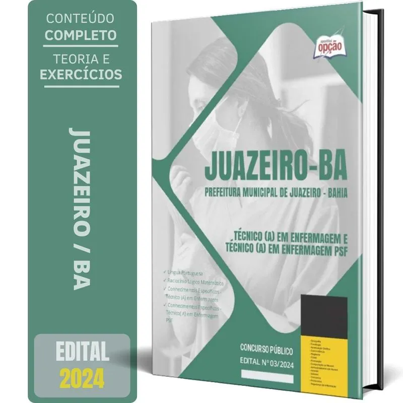 Apostila Prefeitura Juazeiro Ba 2024 Técnicoa Em Enfermagem