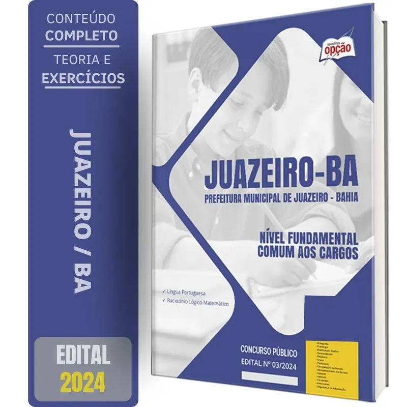 Apostila Prefeitura Juazeiro Ba 2024 Nível Fundamental Comum