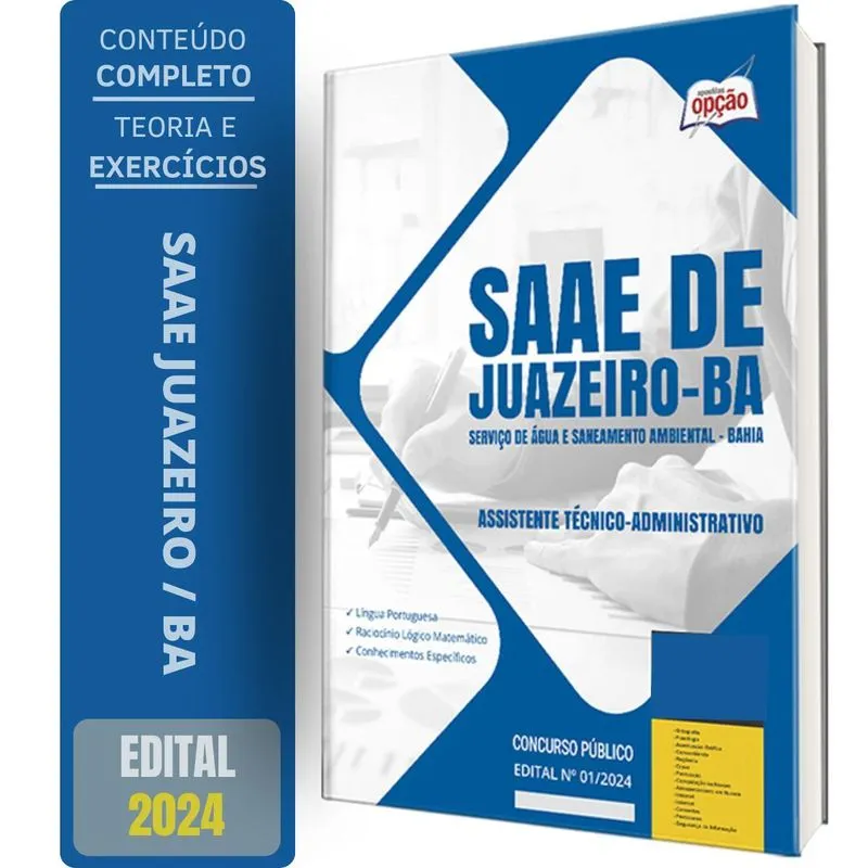 Apostila Saae Juazeiro Ba 2024 Assistente