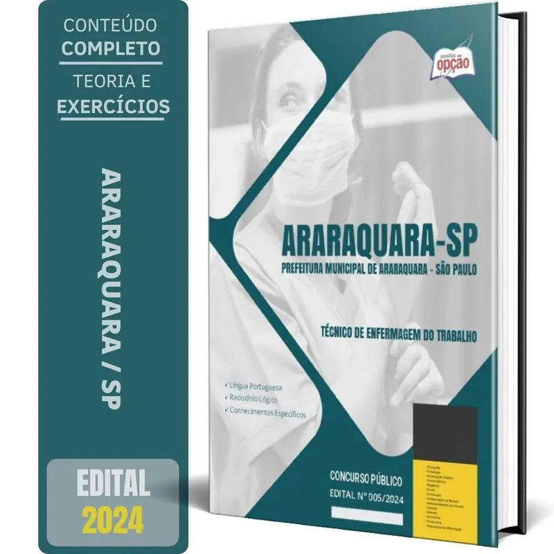 Apostila Prefeitura Araraquara Sp 2024 Técnico Enfermagem Do
