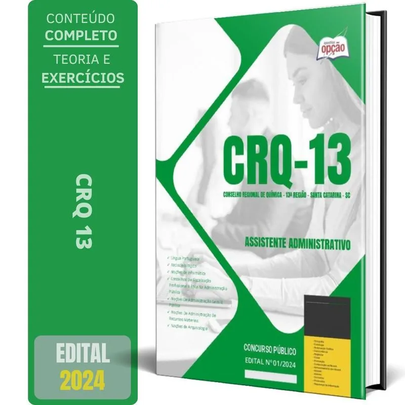 Apostila Crq 13 2024 - Assistente Administrativo
