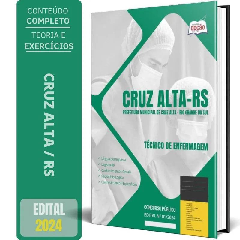Apostila Prefeitura Cruz Alta Rs 2024 - Técnico Enfermagem