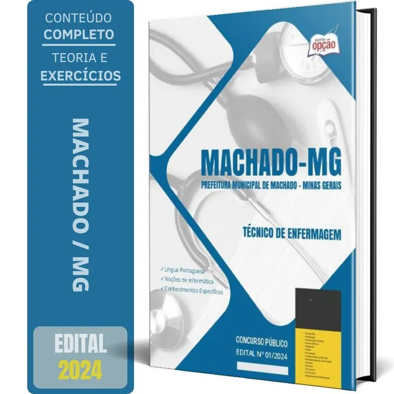 Apostila Prefeitura De Machado Mg 2024 - Técnico Enfermagem