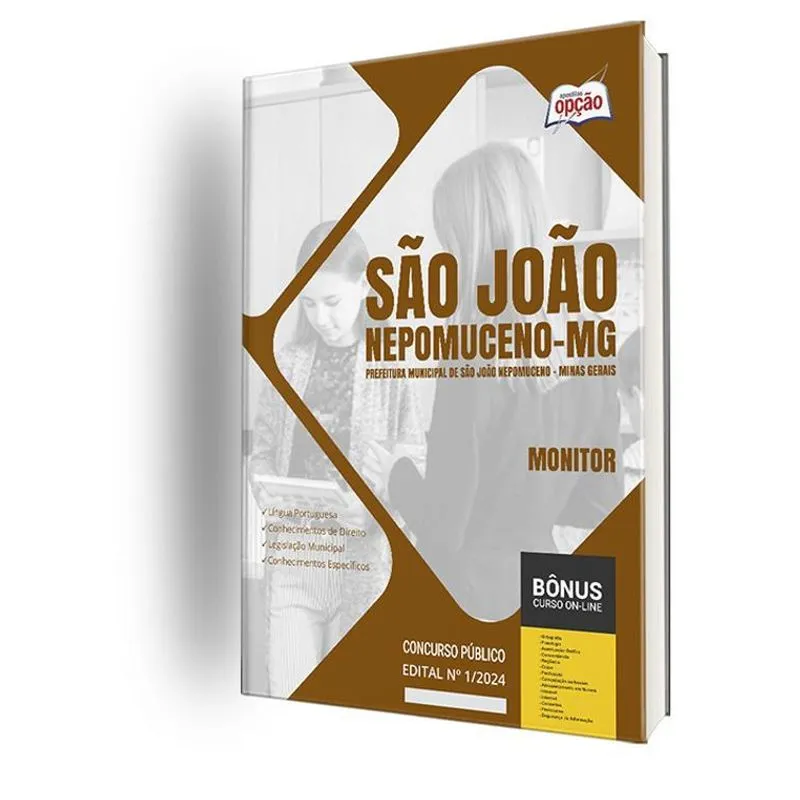 Apostila Prefeitura De São João Nepomuceno Mg 2024 - Monitor