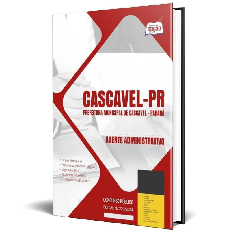 Apostila Prefeitura Cascavel Pr 2024 - Agente Administrativo
