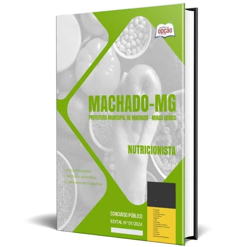 Apostila Prefeitura De Machado Mg 2024 - Nutricionista